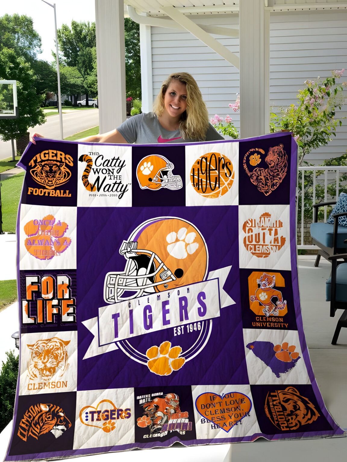 Clemson Tigers Blanket 1 Clemson Tigers Blanket