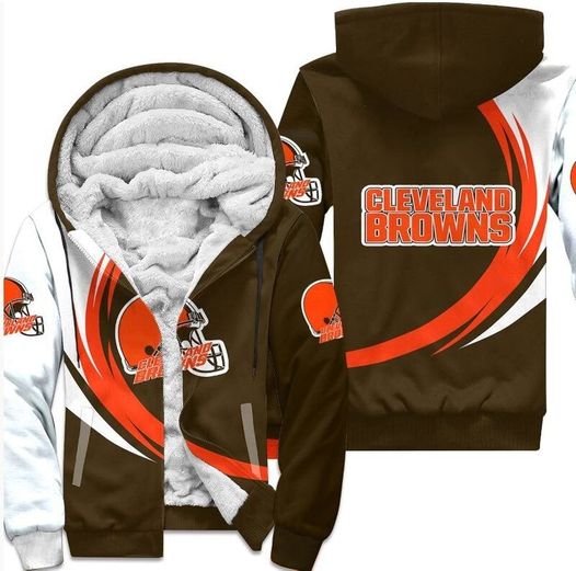 Cleveland Browns 01 Fleece Jacket 1 Cleveland Browns 01 Fleece Jacket