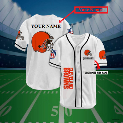 Cleveland Browns 1 3D Baseball Jersey 1 Cleveland Browns 1 3D Baseball Jersey