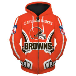 Cleveland Browns 1 Hoodie Zip Hoodie 3D