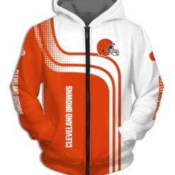 Cleveland Browns 2 Hoodie Zip Hoodie 3D