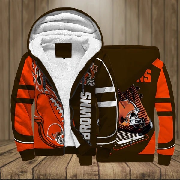 Cleveland Browns Fleece Jacket 1 Cleveland Browns Fleece Jacket