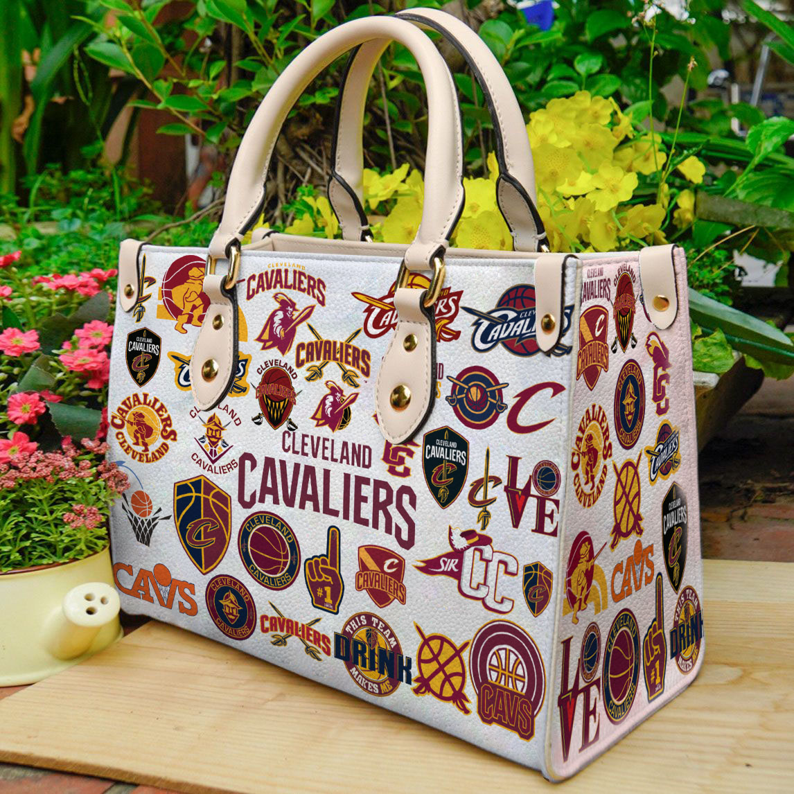 Cleveland Cavaliers Leather Handbag 1 Cleveland Cavaliers Leather Handbag