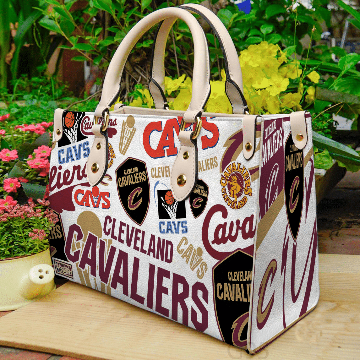 Cleveland Cavaliers Leather Handbag 1 Cleveland Cavaliers Leather Handbag
