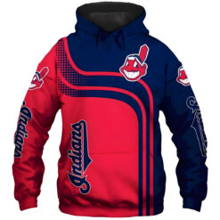 Cleveland Indians 2 Hoodie Zip Hoodie 3D