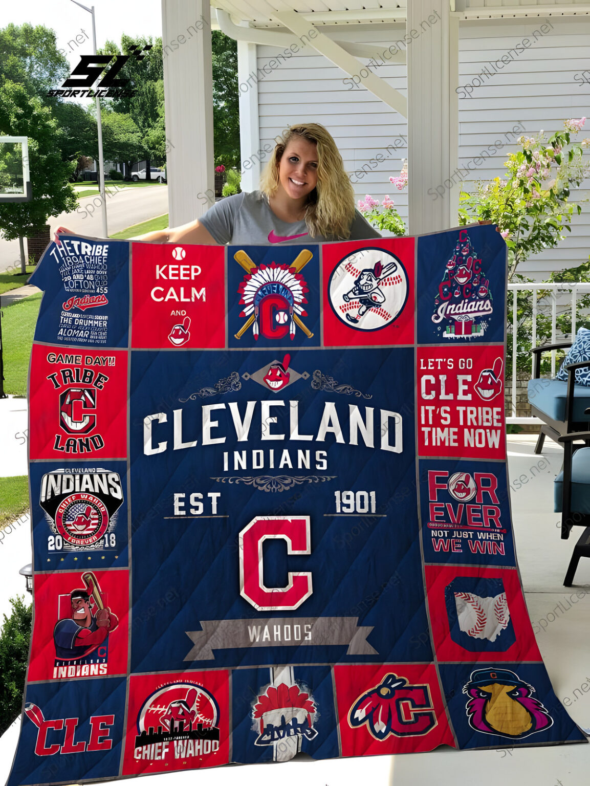 Cleveland Indians I2 Blanket 1 Cleveland Indians I2 Blanket