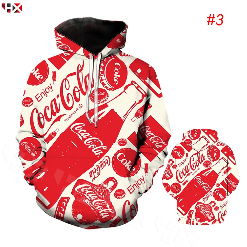Coca-cola Hoodie Zip Hoodie 3D 1 Coca-cola Hoodie Zip Hoodie 3D