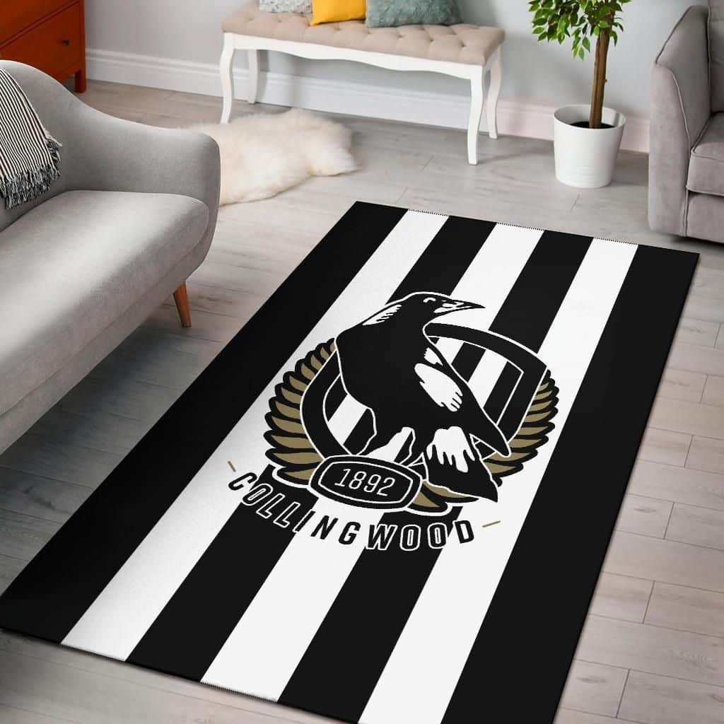 Collingwood Magpies Area Rug 1 Collingwood Magpies Area Rug