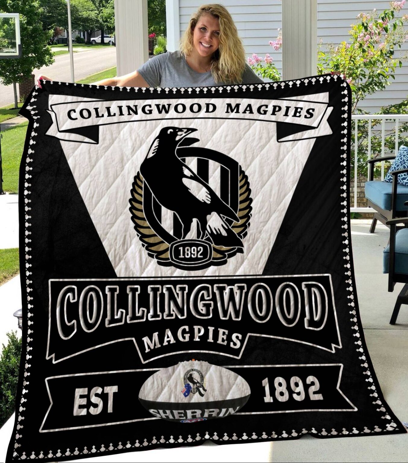 Collingwood Magpies Blanket 1 Collingwood Magpies Blanket