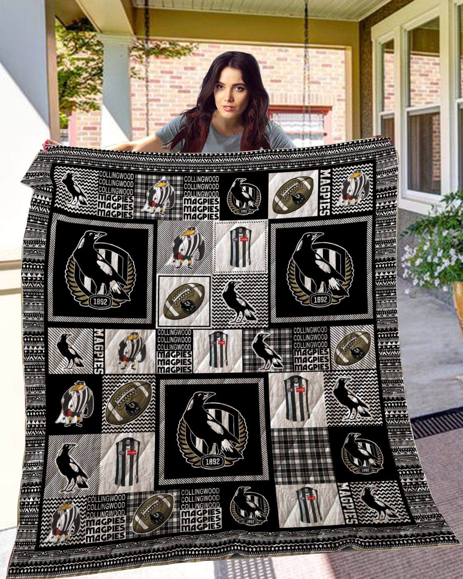Collingwood Magpies Blanket 1 Collingwood Magpies Blanket