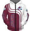 Colorado Avalanche 3 Hoodie Zip Hoodie 3D