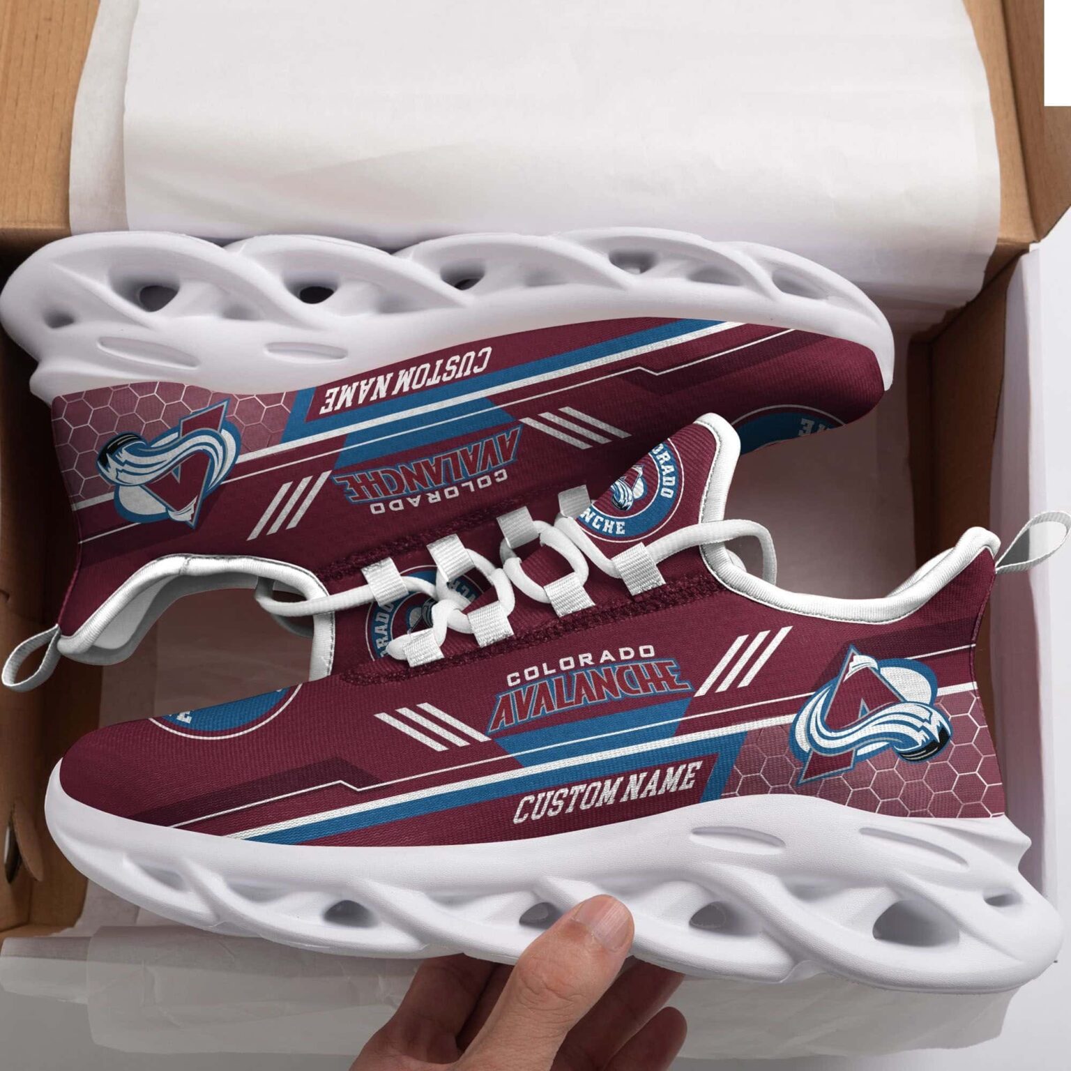 Colorado Avalanche Max Soul Shoes 1 Colorado Avalanche Max Soul Shoes