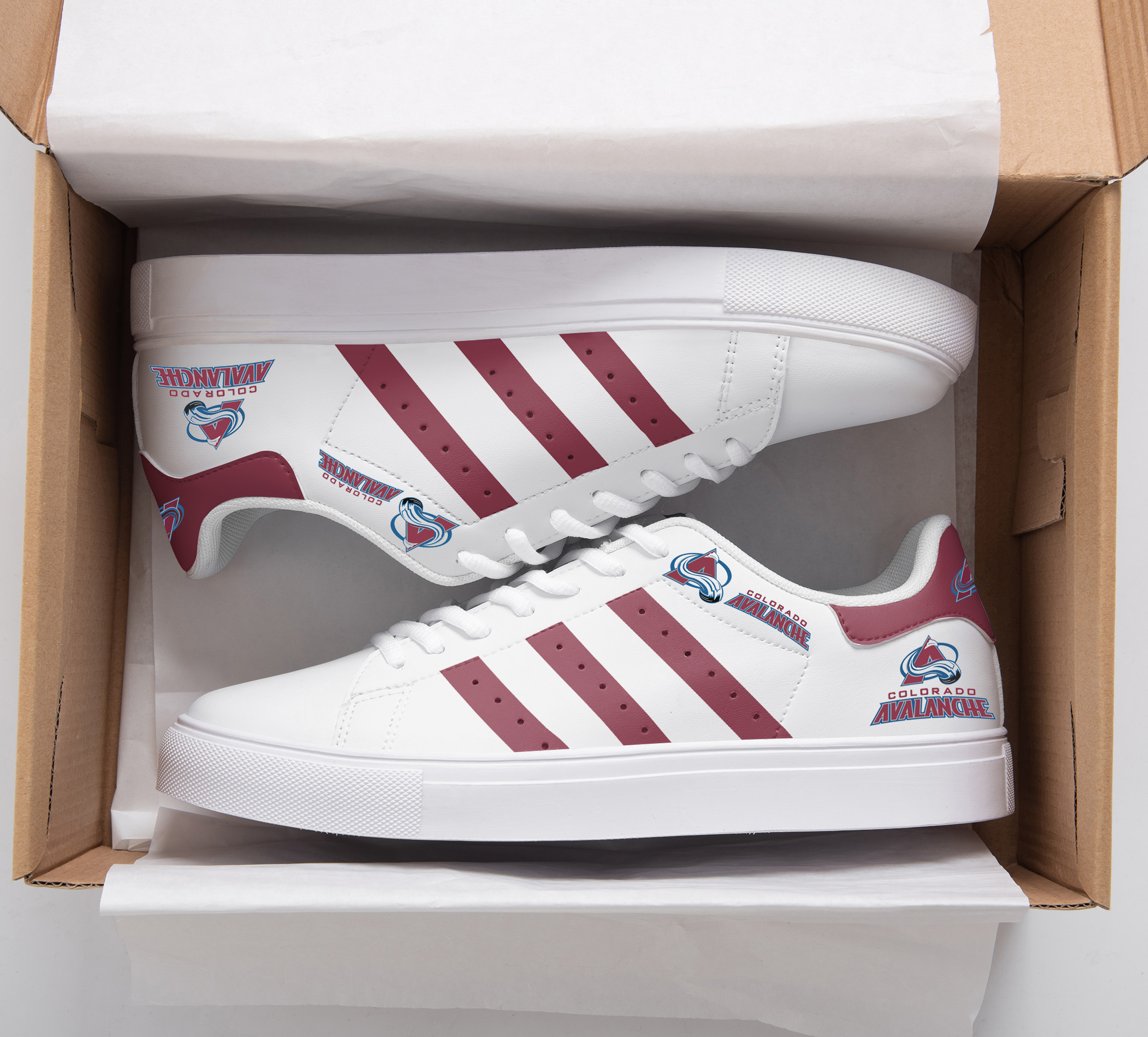 Colorado Avalanche Stan Smith Shoes 1 Colorado Avalanche Stan Smith Shoes