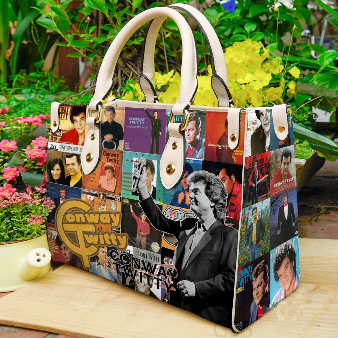 Conway Twitty Leather Handbag 1 Conway Twitty Leather Handbag