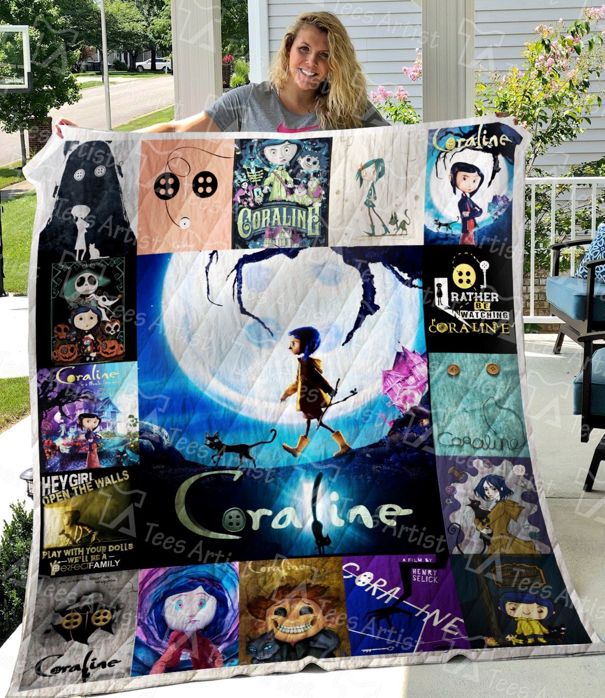 Coraline Lover Blanket 1 Coraline Lover Blanket