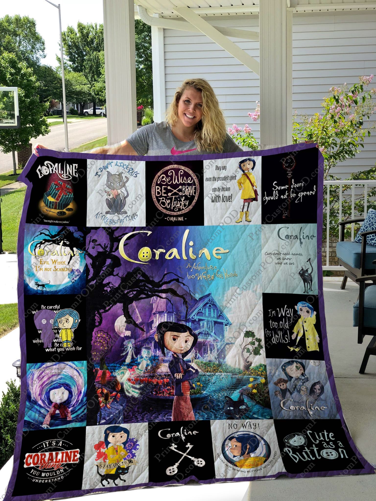 Coraline Lover Blanket 1 Coraline Lover Blanket