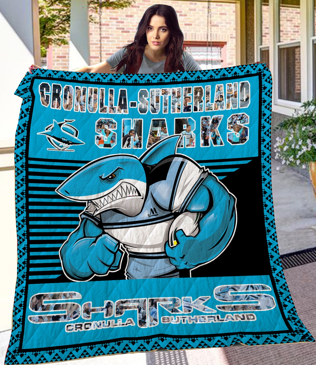 Cronulla Sharks Blanket 1 Cronulla Sharks Blanket