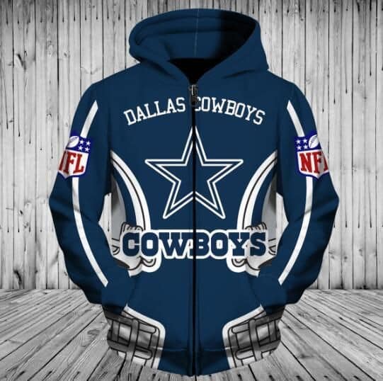 Dallas Cowboys 3 Hoodie Zip Hoodie 3D 1 Dallas Cowboys 3 Hoodie Zip Hoodie 3D