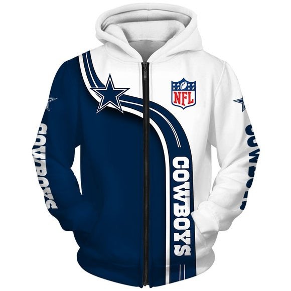 Dallas Cowboys 4 Hoodie Zip Hoodie 3D 1 Dallas Cowboys 4 Hoodie Zip Hoodie 3D