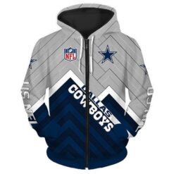 Dallas Cowboys 5 Hoodie Zip Hoodie 3D
