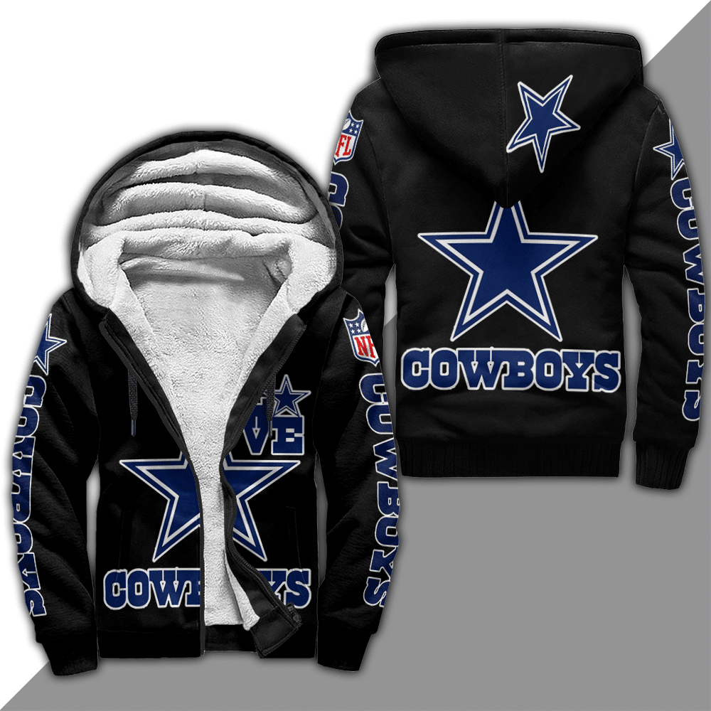 Dallas Cowboys Black Fleece Jacket 1 Dallas Cowboys Black Fleece Jacket