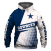 Dallas Cowboys Hoodie Zip Hoodie 3D