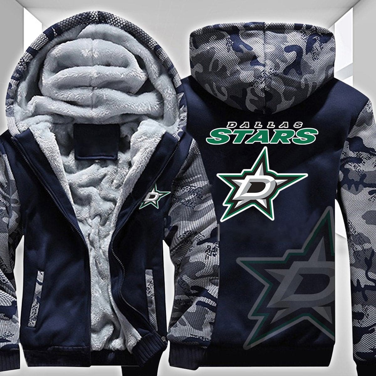 Dallas Stars Fleece Jacket 1 Dallas Stars Fleece Jacket