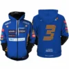 Daniel Ricciardo Hoodie Zip Hoodie 3D