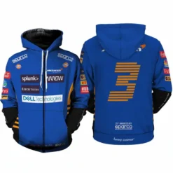 Daniel Ricciardo Hoodie Zip Hoodie 3D