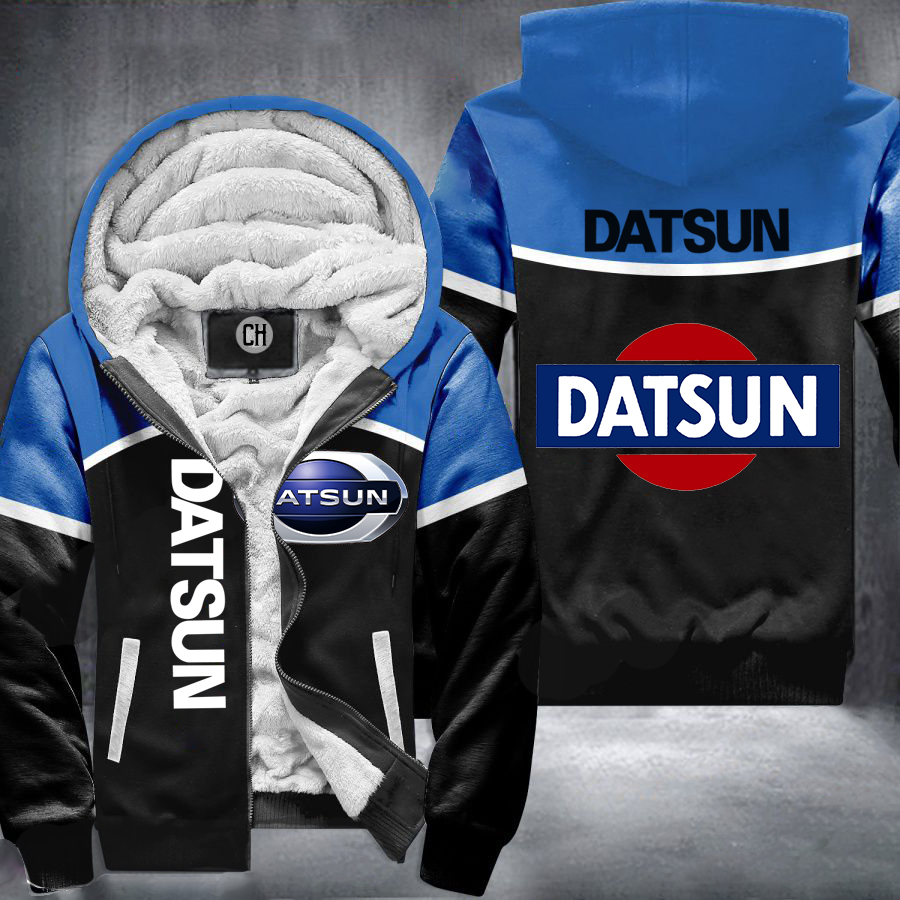 Datsun Blue Fleece Jacket 1 Datsun Blue Fleece Jacket