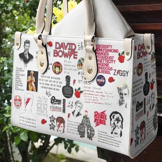 David Bowie Leather Handbag 1 David Bowie Leather Handbag