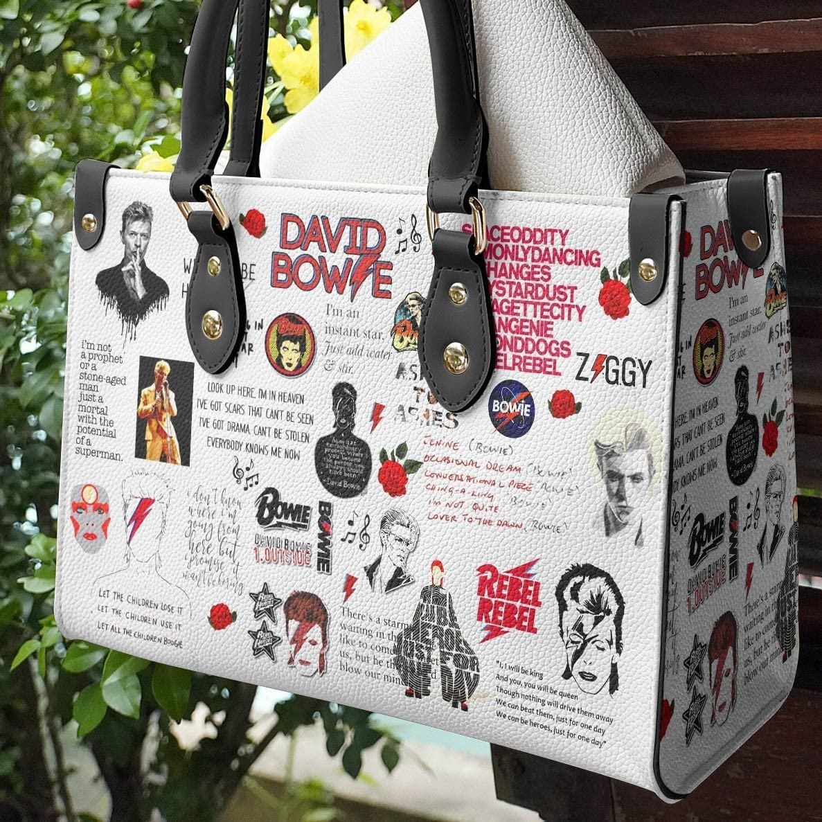 David Bowie Lover Leather Handbag 1 David Bowie Lover Leather Handbag