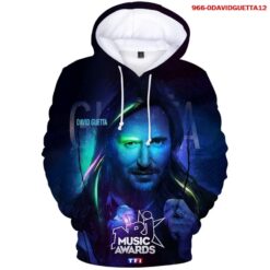 David Guetta Hoodie Zip Hoodie 3D