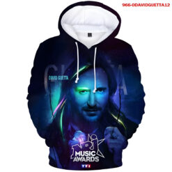 David Guetta Hoodie Zip Hoodie 3D