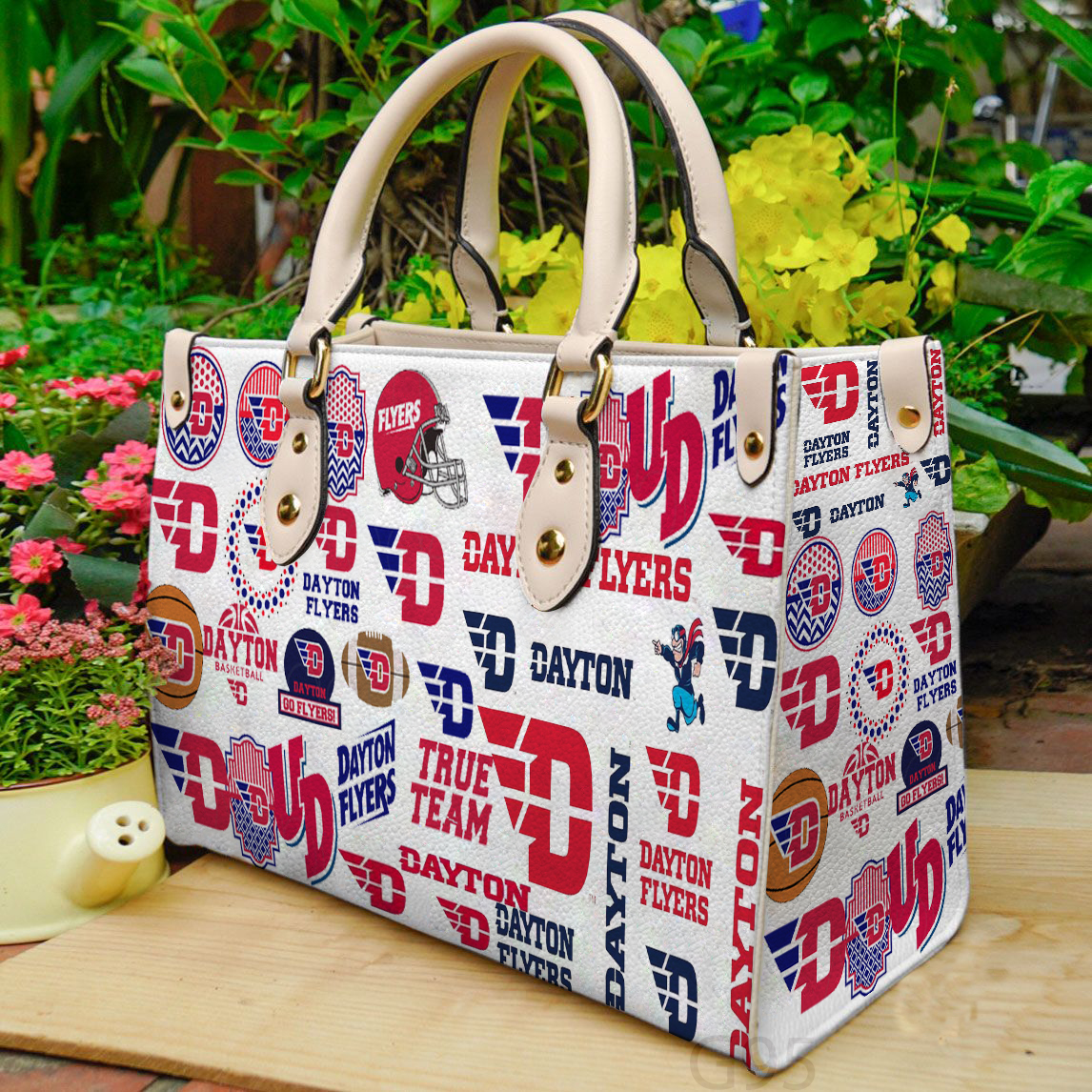 Dayton Flyers Leather Handbag 1 Dayton Flyers Leather Handbag