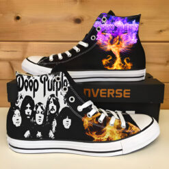 Deep Purple High Top Shoes