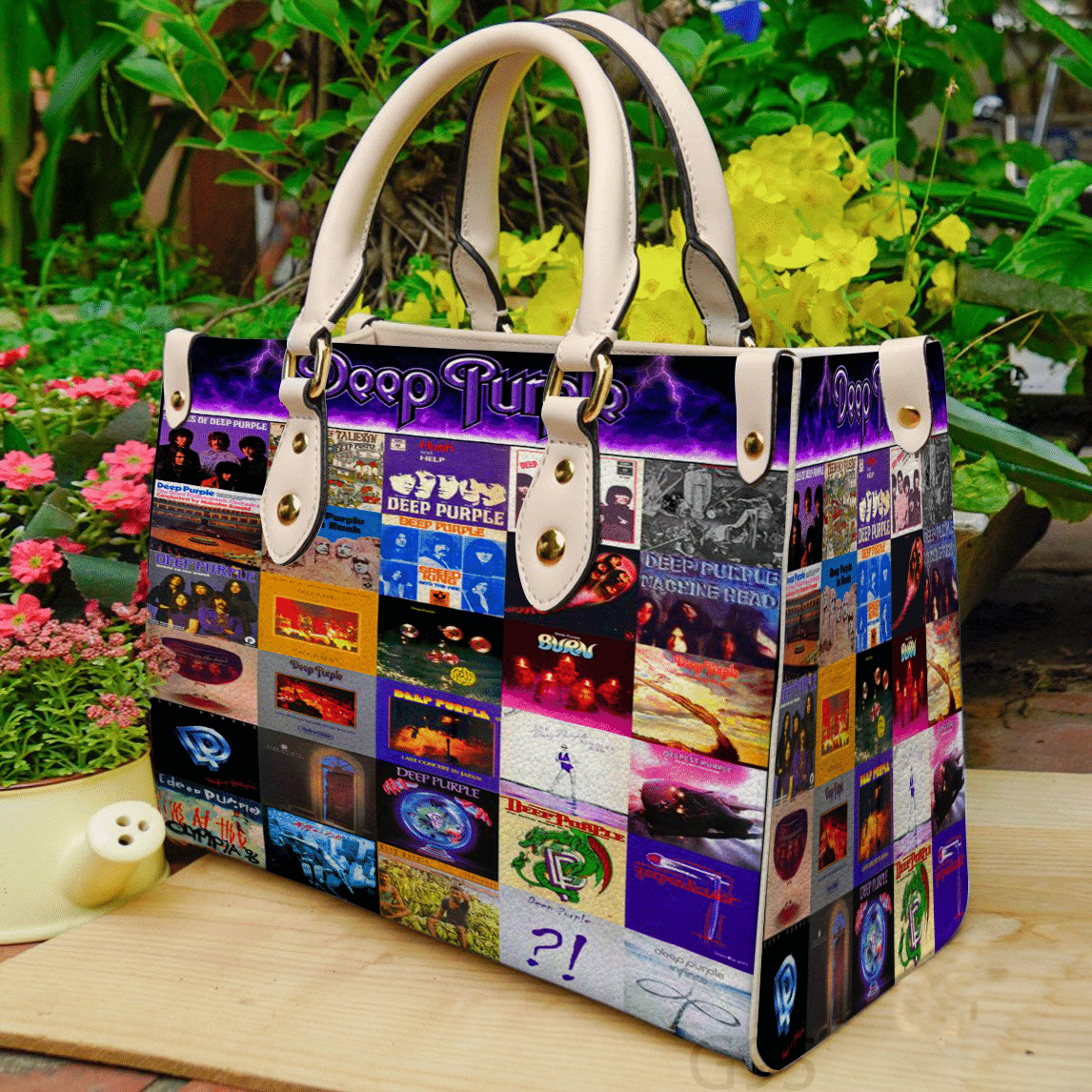Deep Purple Leather Handbag 1 Deep Purple Leather Handbag