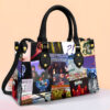 Deep Purple Leather Handbag