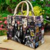 Deep Purple Lover Leather Handbag