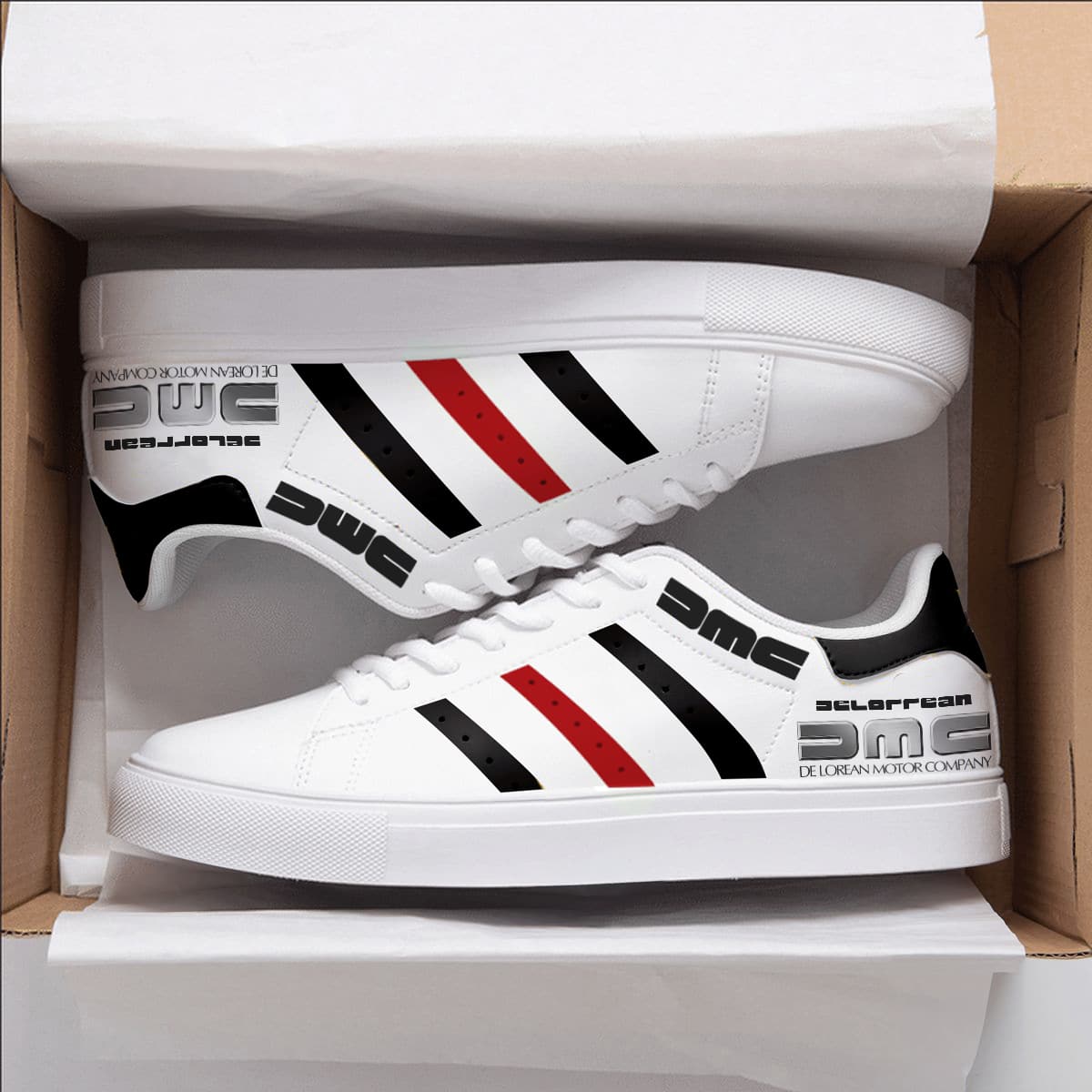 Delorean Red Stan Smith Shoes 1 Delorean Red Stan Smith Shoes