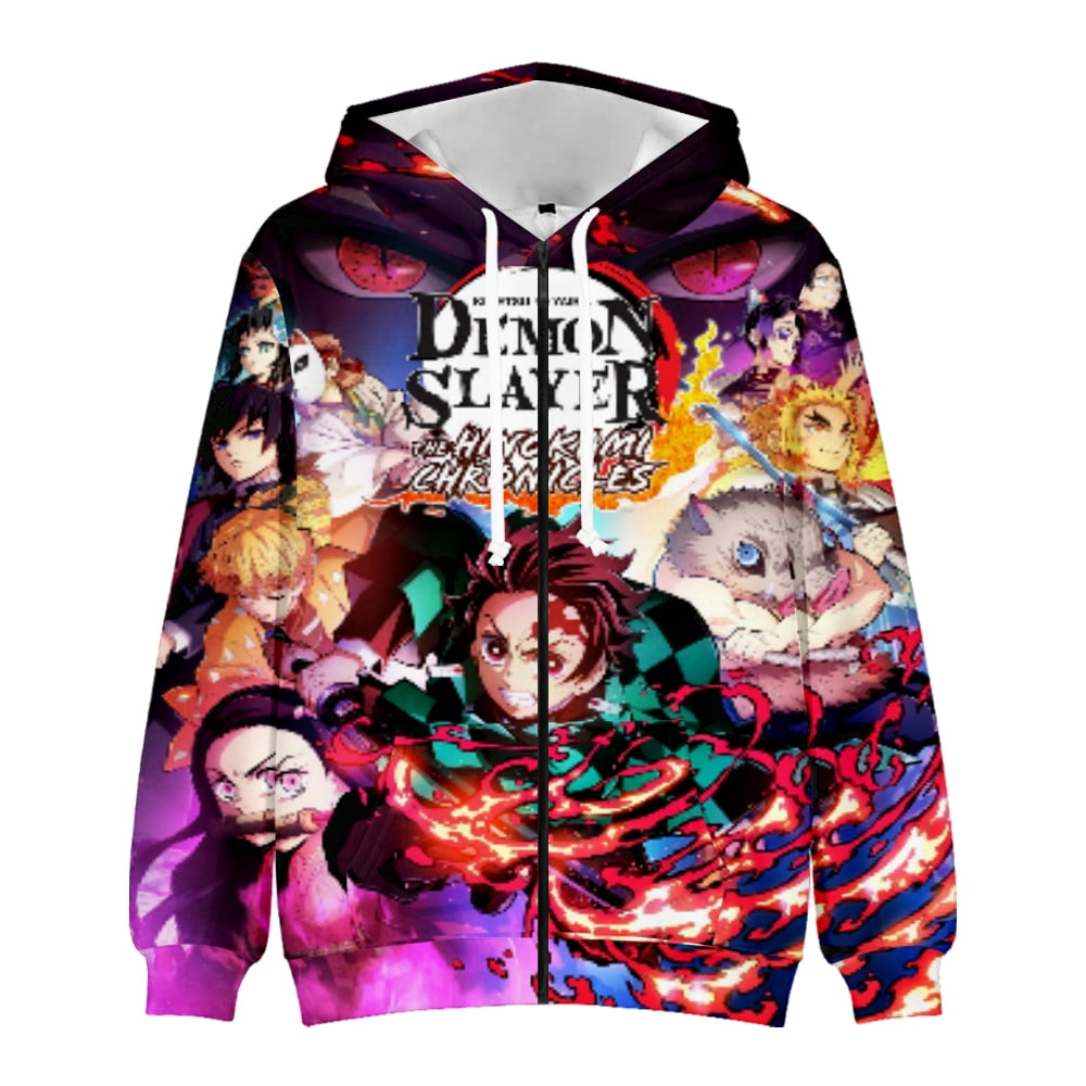Demon Slayer Zip Hoodie 1 Demon Slayer Zip Hoodie