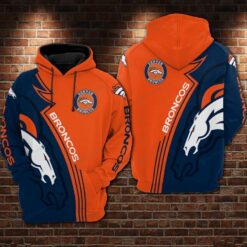 Denver Broncos 0GG Hoodie Zip Hoodie 3D