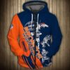 Denver Broncos 1 Hoodie Zip Hoodie 3D