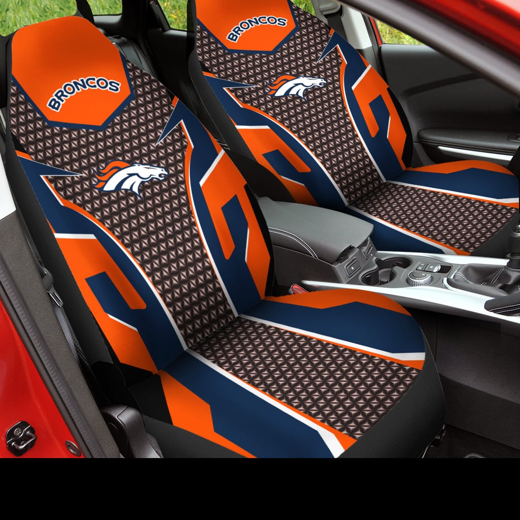 Denver Broncos 1 Seat Covers 1 Denver Broncos 1 Seat Covers