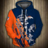 Denver Broncos 1G Hoodie Zip Hoodie 3D