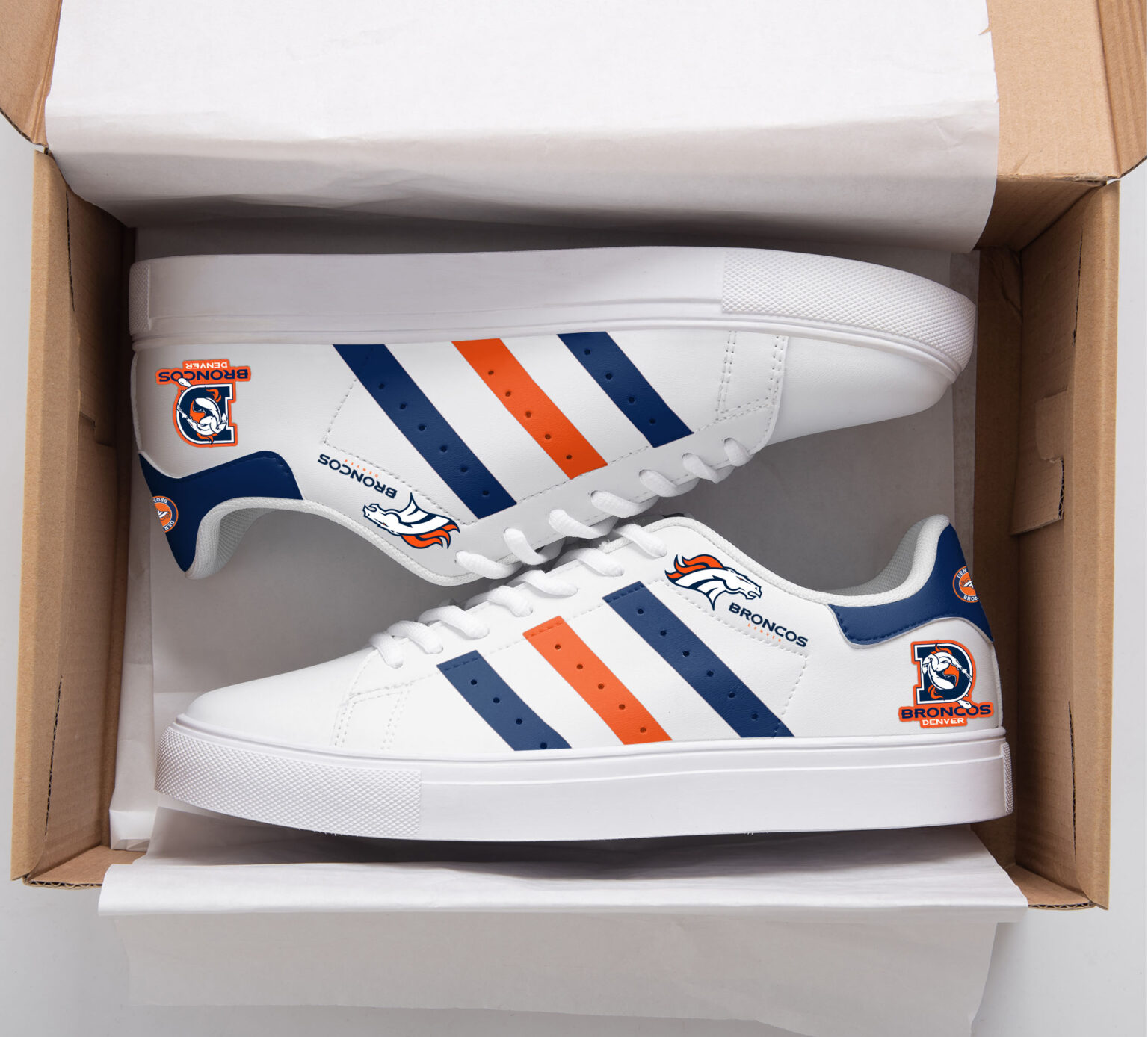 Denver Broncos A1 Stan Smith Shoes 1 Denver Broncos A1 Stan Smith Shoes