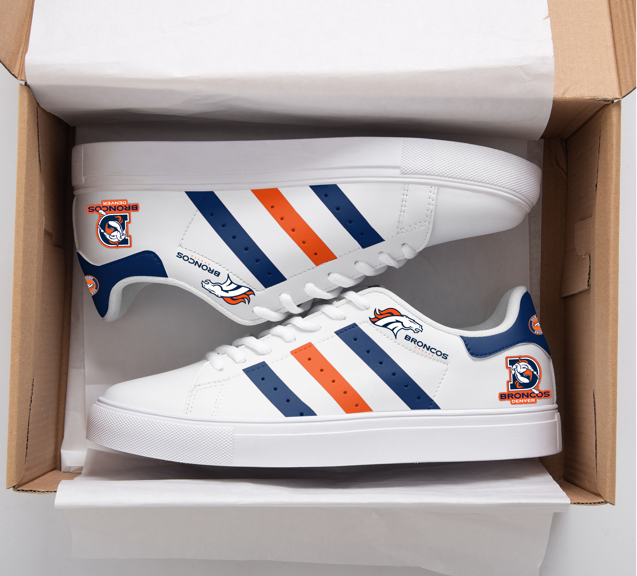 Denver Broncos A1 Stan Smith Shoes 1 Denver Broncos A1 Stan Smith Shoes