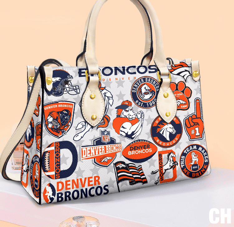 Denver Broncos Leather Handbag 1 Denver Broncos Leather Handbag