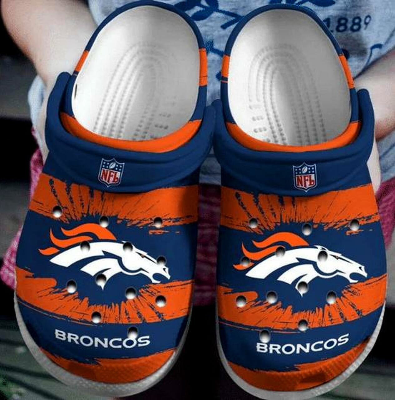 Denver Broncos Soft Clogs 1 Denver Broncos Soft Clogs