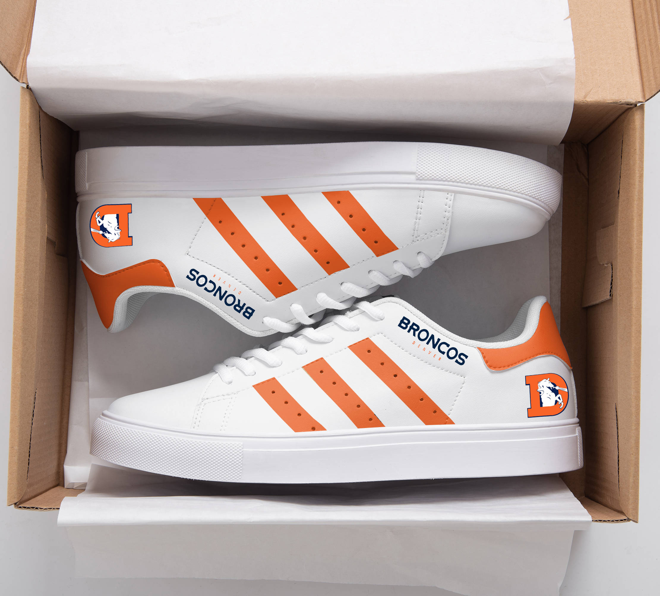Denver Broncos Stan Smith Shoes 1 Denver Broncos Stan Smith Shoes